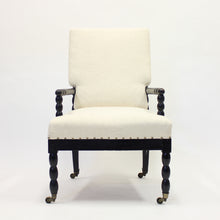 Load image into Gallery viewer, Antique ebonized bobbin turned chair, ca 1910