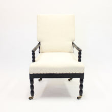 Load image into Gallery viewer, Antique ebonized bobbin turned chair, ca 1910