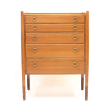 Load image into Gallery viewer, Swedish mid-century teak chest of drawers by Treman, 1960s