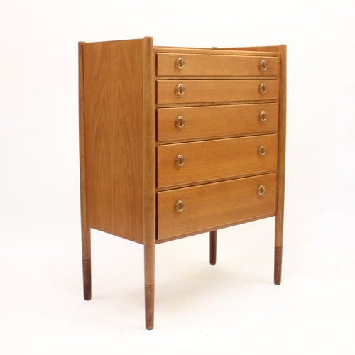 Swedish mid-century teak chest of drawers by Treman, 1960s