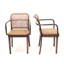 Load image into Gallery viewer, Josef Frank/Josef Hoffmannn, pair of armchairs model A 811/1 F for Thonet, 1930s