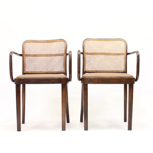 Josef Frank/Josef Hoffmannn, pair of armchairs model A 811/1 F for Thonet, 1930s