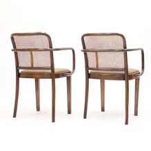 Load image into Gallery viewer, Josef Frank/Josef Hoffmannn, pair of armchairs model A 811/1 F for Thonet, 1930s