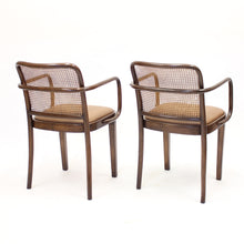 Load image into Gallery viewer, Josef Frank/Josef Hoffmannn, pair of armchairs model A 811/1 F for Thonet, 1930s