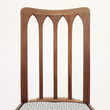 Load image into Gallery viewer, Set of 8 oak architectural Art Nouveau chairs, early 20th century