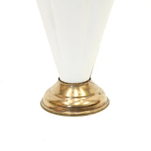 Load image into Gallery viewer, Umbrella shaped umbrella stand in brass and white, 1970s