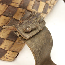 Load image into Gallery viewer, Rare land large northern Swedish &quot;Kont&quot; weaved birch bark basket, early 20th century