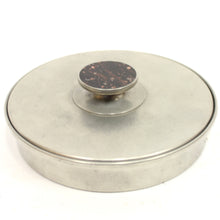 Load image into Gallery viewer, Swedish pewter and Porfyr stone Jewelry box by Stenlya, 1974