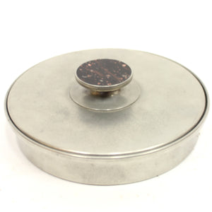 Swedish pewter and Porfyr stone Jewelry box by Stenlya, 1974