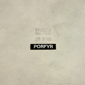 Swedish pewter and Porfyr stone Jewelry box by Stenlya, 1974