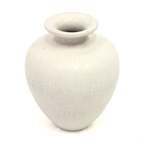 Gunnar Nylund vase in white hares fur glaze for Rörstrand, 1950s