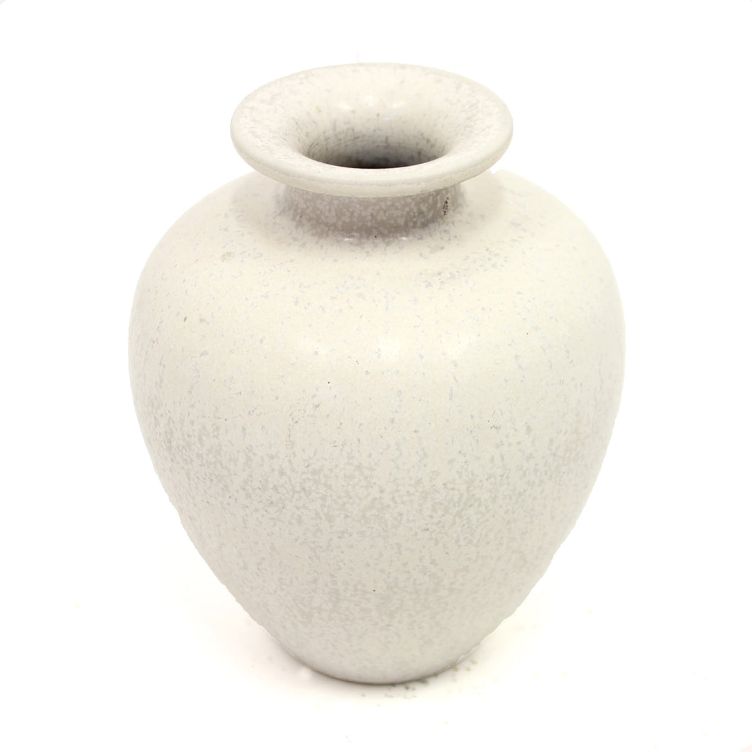 Gunnar Nylund vase in white hares fur glaze for Rörstrand, 1950s