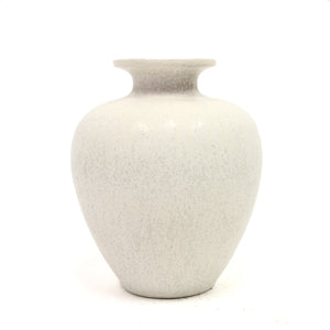 Gunnar Nylund vase in white hares fur glaze for Rörstrand, 1950s