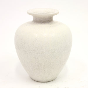 Gunnar Nylund vase in white hares fur glaze for Rörstrand, 1950s