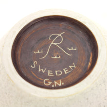 Load image into Gallery viewer, Gunnar Nylund vase in white hares fur glaze for Rörstrand, 1950s