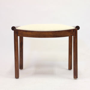 Art Deco stool in stained birch, 1930s
