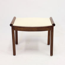 Load image into Gallery viewer, Art Deco stool in stained birch, 1930s