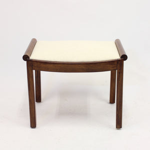 Art Deco stool in stained birch, 1930s