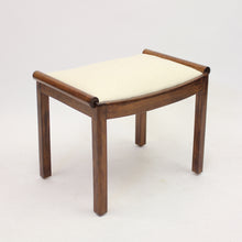 Load image into Gallery viewer, Art Deco stool in stained birch, 1930s