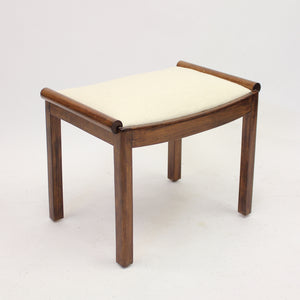 Art Deco stool in stained birch, 1930s