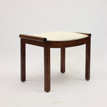 Load image into Gallery viewer, Art Deco stool in stained birch, 1930s