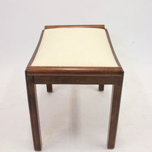 Load image into Gallery viewer, Art Deco stool in stained birch, 1930s