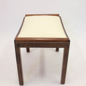 Art Deco stool in stained birch, 1930s