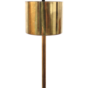 Swedish brass chandelier with glass shades, 1960s
