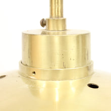 Load image into Gallery viewer, Scandinavian frosted glass and brass ceiling lamp, 1950s