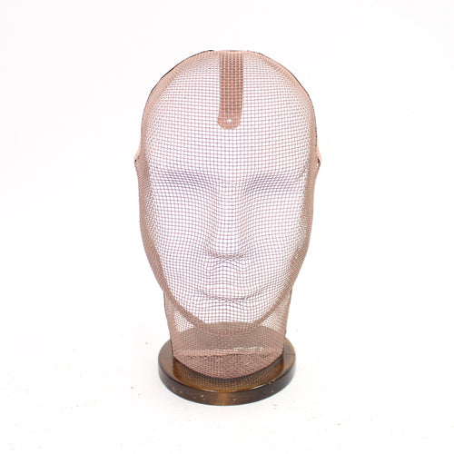 Rare life size display mannequin head in wire mesh by Åtvidabergs, 1950s