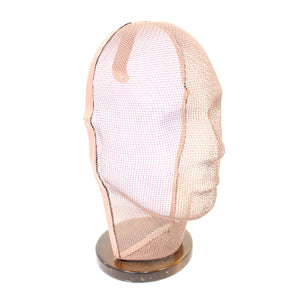 Rare life size display mannequin head in wire mesh by Åtvidabergs, 1950s