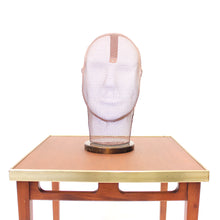 Load image into Gallery viewer, Rare life size display mannequin head in wire mesh by Åtvidabergs, 1950s