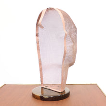 Load image into Gallery viewer, Rare life size display mannequin head in wire mesh by Åtvidabergs, 1950s