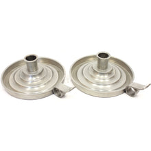 Load image into Gallery viewer, Pair of pewter Art Deco candle holders, C.G Hallberg, 1931