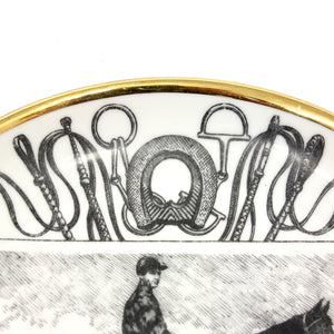 Pair of Fornasetti Grand Campioni plates, second half of 20th century