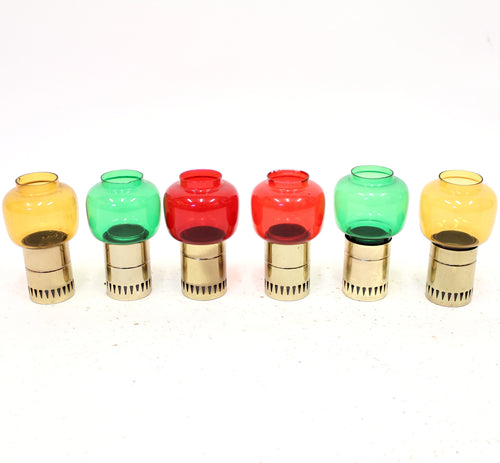 Set of 6 candle holder, attributed to Hans-Agne Jakobsson, 1960s