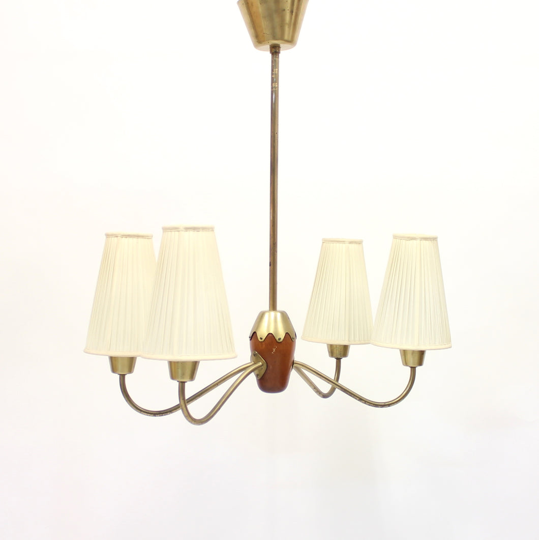 4-light ceiling lamp, attributed to ASEA, 1950s