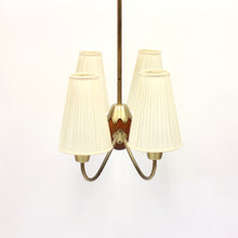 Load image into Gallery viewer, 4-light ceiling lamp, attributed to ASEA, 1950s