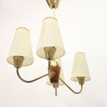 Load image into Gallery viewer, 4-light ceiling lamp, attributed to ASEA, 1950s