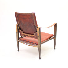 Load image into Gallery viewer, Kaare Klint, cognac leather safari chair for Ruud Rasmussen, 1960s