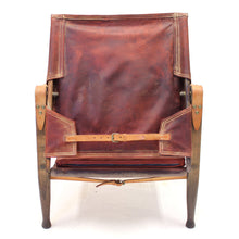 Load image into Gallery viewer, Kaare Klint, cognac leather safari chair for Ruud Rasmussen, 1960s