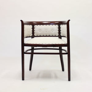 Pair of bentwood Fischel armchairs, in the style of Josef Hoffmann, early 20th century