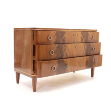 Load image into Gallery viewer, Swedish Modern Pyramid Mahogany chest of drawers, ca 1940s
