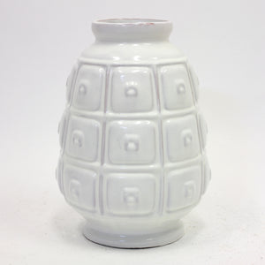 Rare white earthenware floor vase by Upsala-Ekeby, 1950s