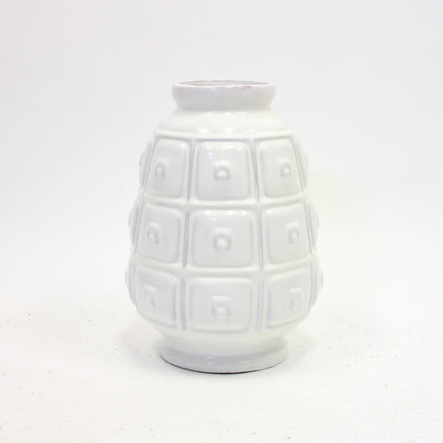 Rare white earthenware floor vase by Upsala-Ekeby, 1950s