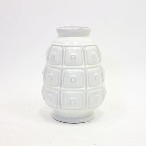 Rare white earthenware floor vase by Upsala-Ekeby, 1950s