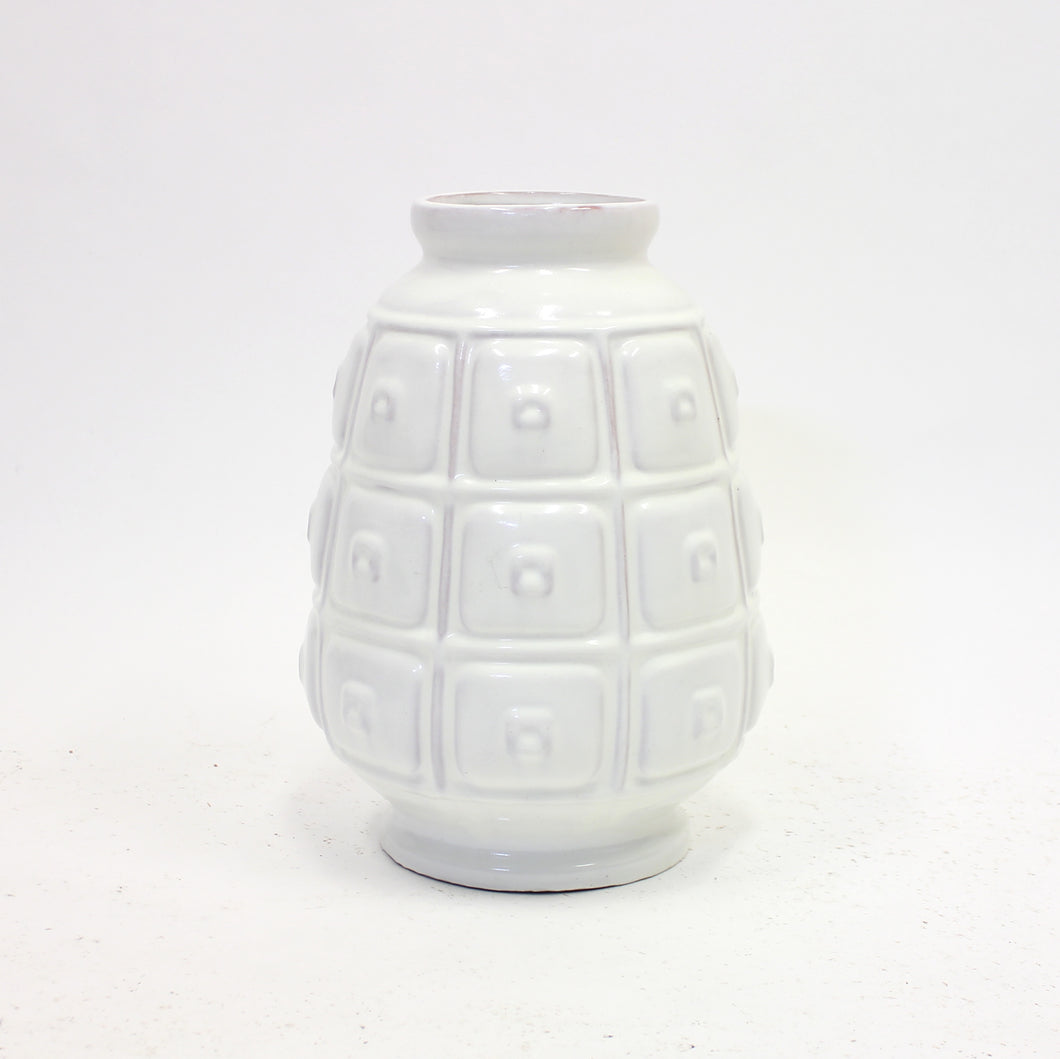 Rare white earthenware floor vase by Upsala-Ekeby, 1950s