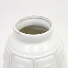 Load image into Gallery viewer, Rare white earthenware floor vase by Upsala-Ekeby, 1950s