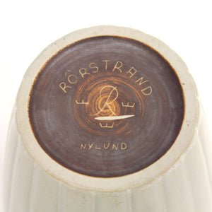 Gunnar Nylund, large white stoneware vase, Rörstrand, 1950s