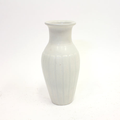 Gunnar Nylund, large white stoneware vase, Rörstrand, 1950s